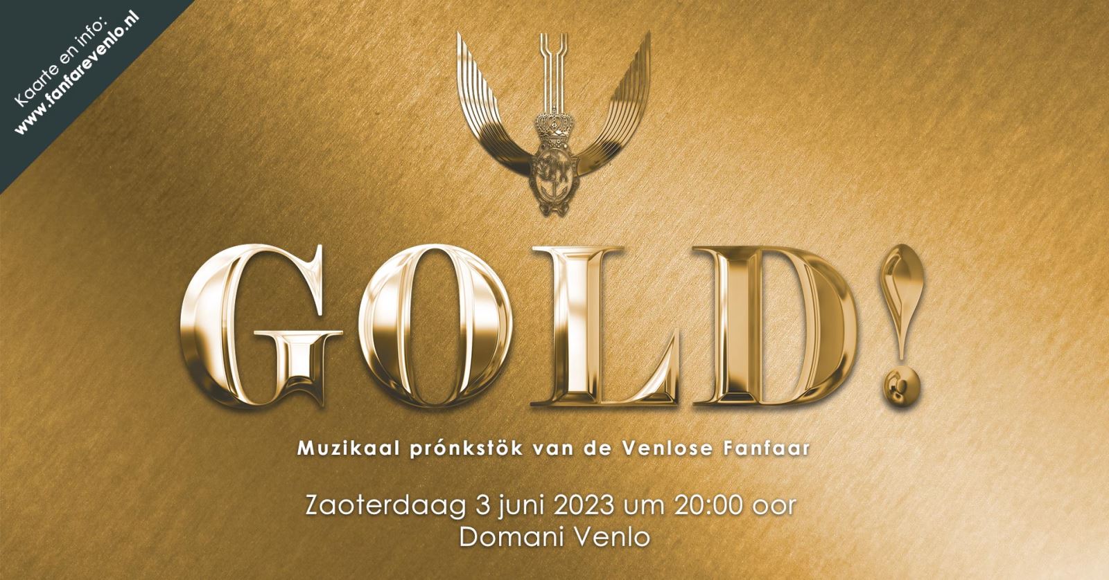 GOLD! concert - 3 juni 2023 - Domani Venlo